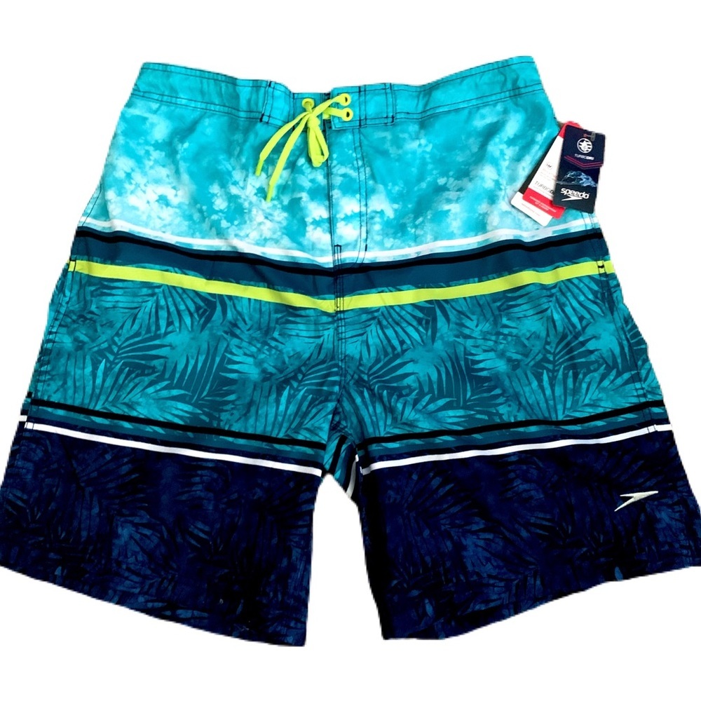 Speedo Washed Stripe Board Shorts NWT - Picture 3 of 7